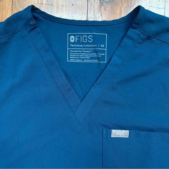 FIGS XXS/XS DEEP REEF SCRUBS SET - Picture 3 of 8